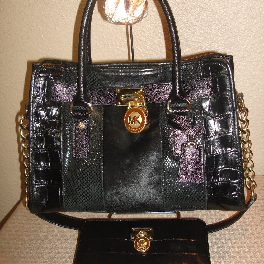 Michael Kors Hamilton Satchel + Matching Wallet!!